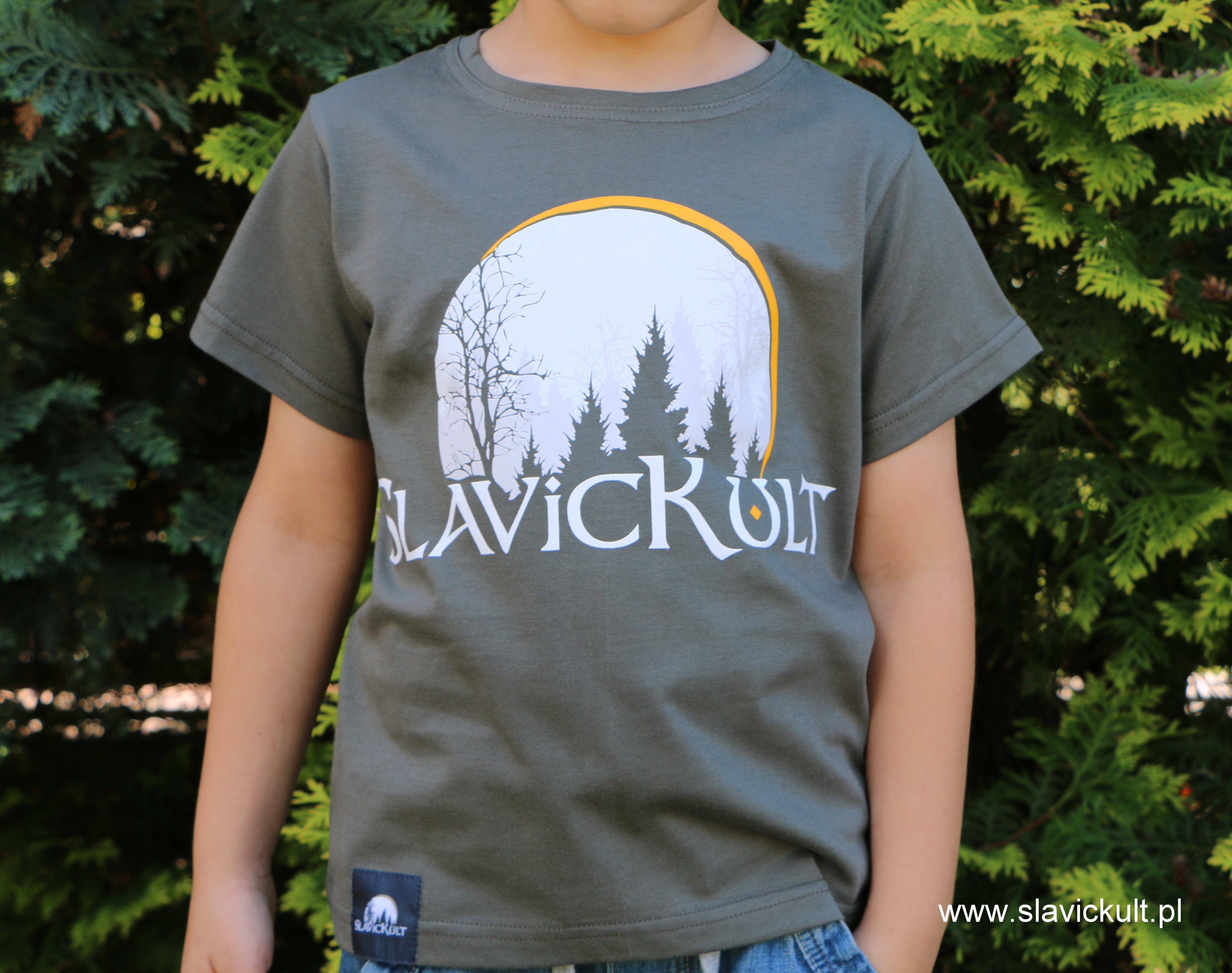 Koszulka Slavickult (Khaki) dla dziecka