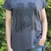 Koszulka SLAVICKULT LAS PRZEDŁUŻANE BOKI WOMEN GRAFIT ROZMIAR L